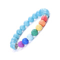 Pride Bracelet With Colorful Lava Stone