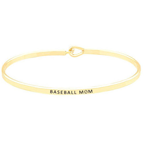 Baseball Mom Message Bracelet