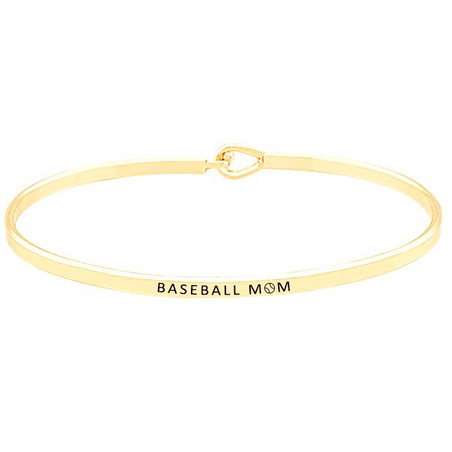 Baseball Mom Message Bracelet
