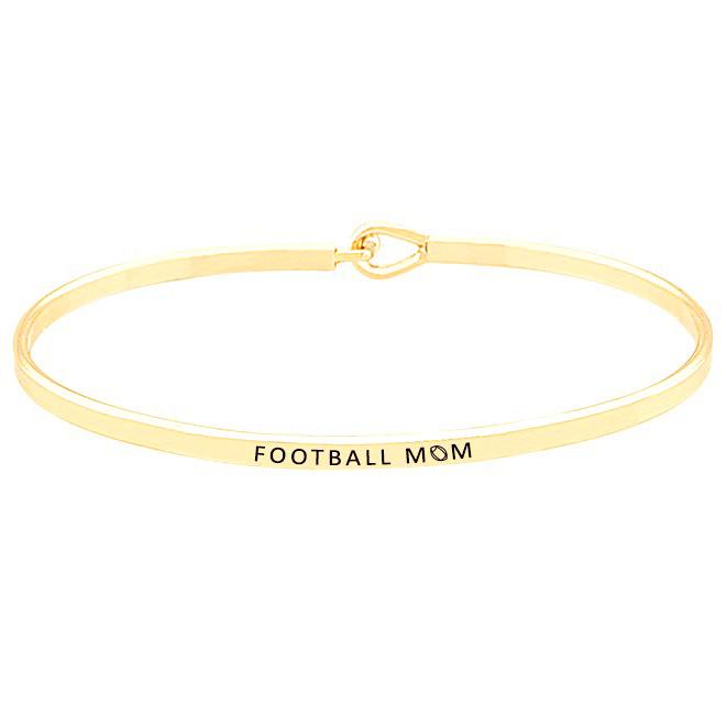 Football Mom Message Bracelet
