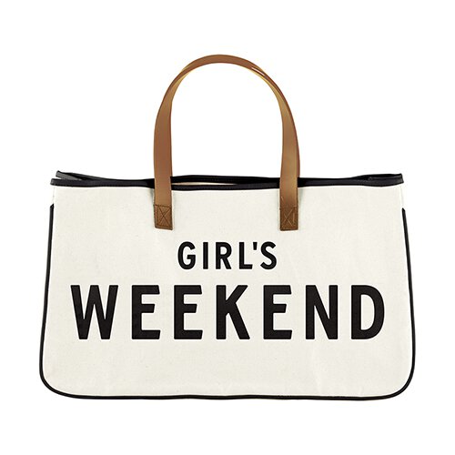 Girl's Weekend Canvas Tote