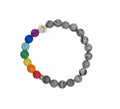 Pride Bracelet With Colorful Lava Stone