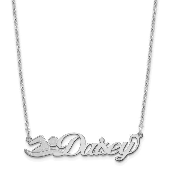 Sports Theme Nameplate Necklace