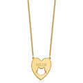 Heart with Cat Name Necklace