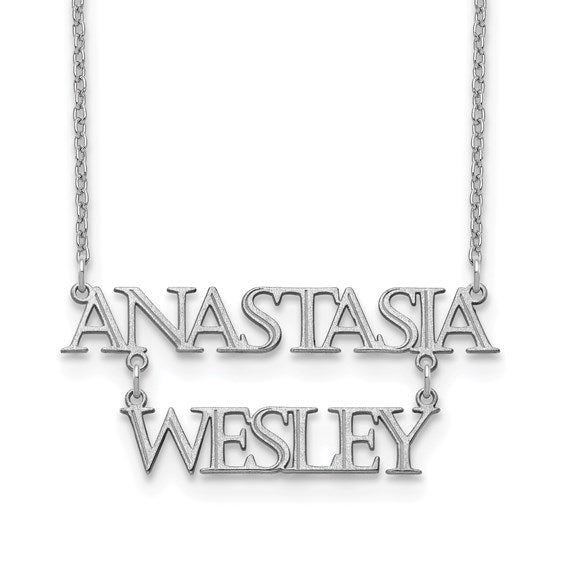 Stacked Nameplate Necklace
