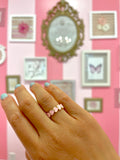 Pink Heart Gold Ring